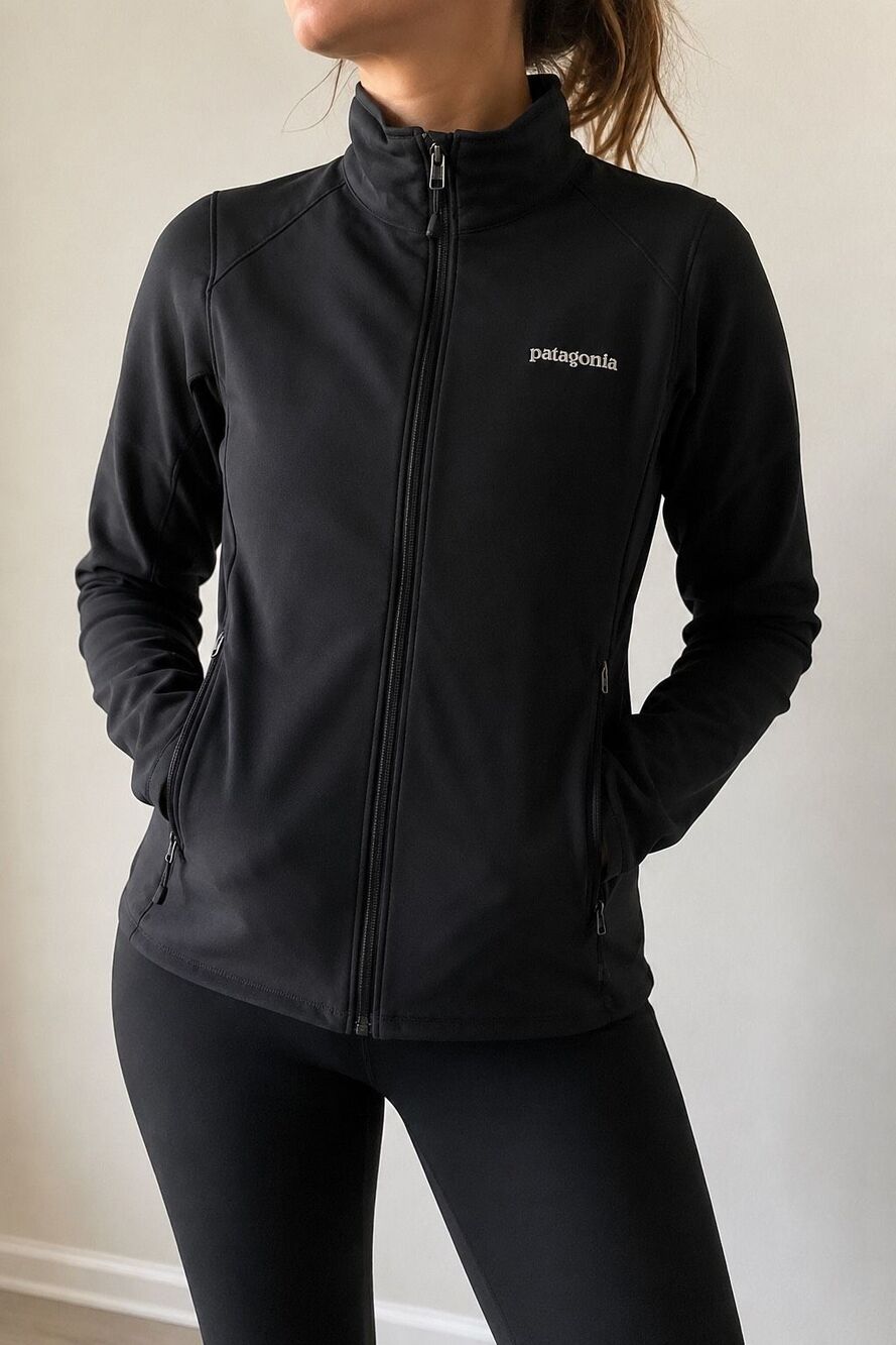 Patagonia Soft Shell Jacket Women’s XS Black Full Zip Stretch Outdoor